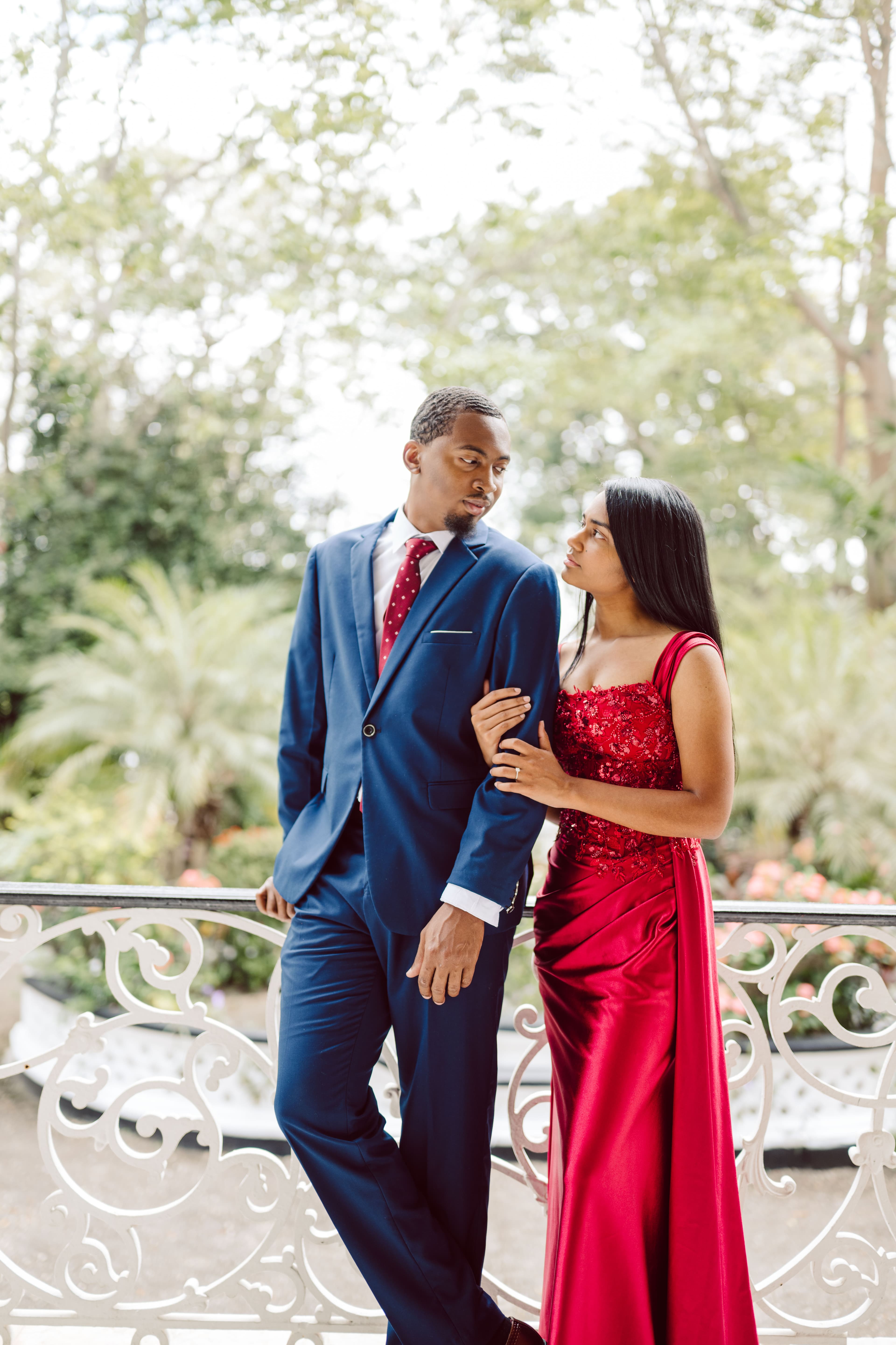 Craig and Monique looking out together